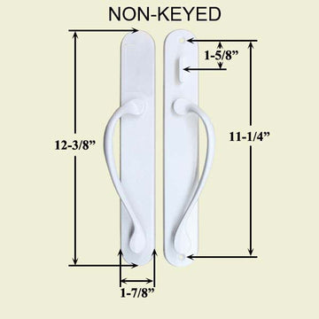 Marvin active Non-Keyed Ultimate Sliding French Door wide trim - PVD Oil Rubbed Bronze